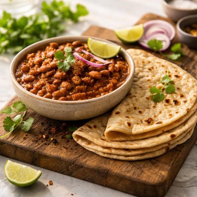 Roti with rajma