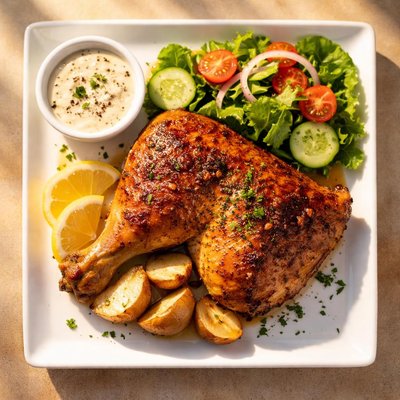 Rotisserie chicken quarter