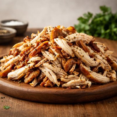 Rotisserie chicken shredded