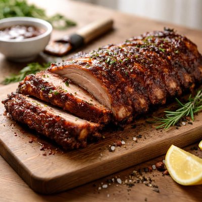 Rotisserie pork ribs