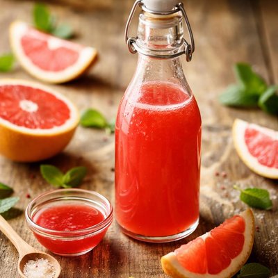 Ruby grapefruit syrup