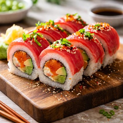 Ruby red sushi roll
