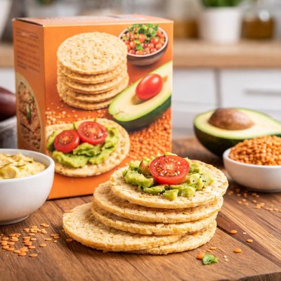 Rude health lentil rice cracker