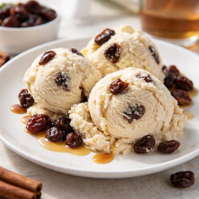 Rum raisin ice cream