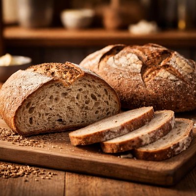 Rye and mixed sourdough bread