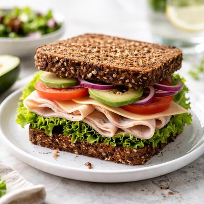 Rye bread sandwich