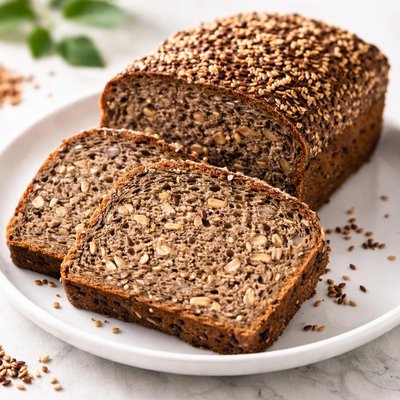 Rye bread with seeds