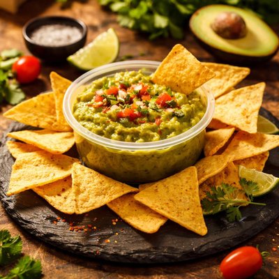 Sabra chips and quacamole