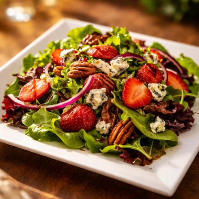 Salad blue cheese pecans