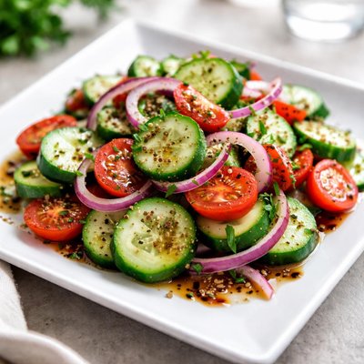 沙拉黄瓜洋葱香醋酱