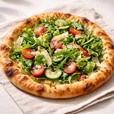 Salad pizza