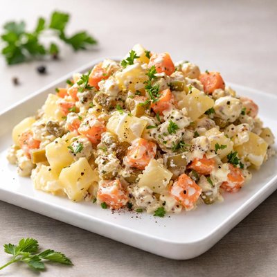 沙拉土豆胡萝卜蛋黄酱