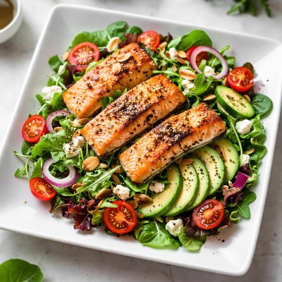 Salad salmon