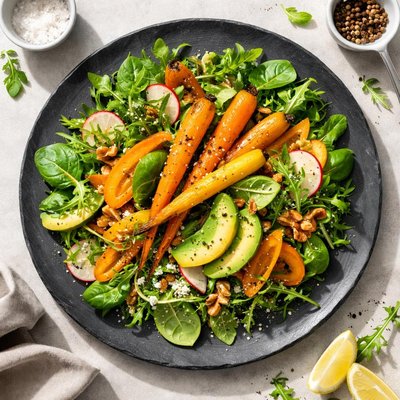 Salad side with carrot