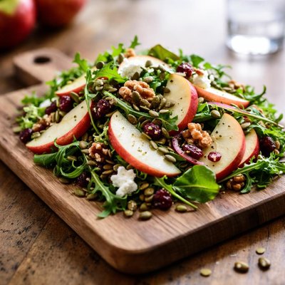 Salad with apple