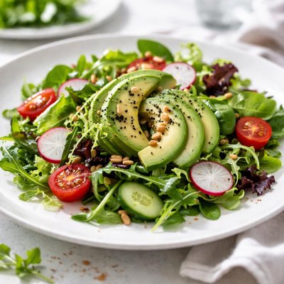 Salad with avocado