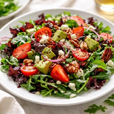 Salad with balsamic dressing