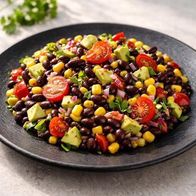 Salad with beans and corn