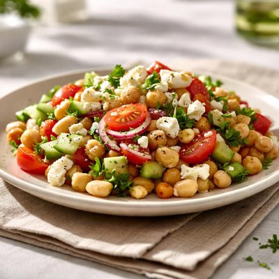 Salad with beans and feta