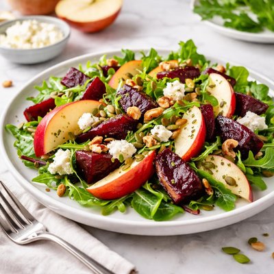 Salad with beets and apples