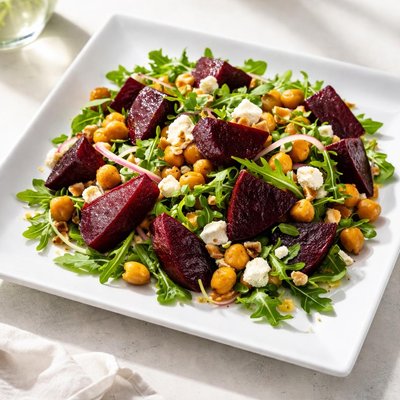 Salad with beets and chickpeas