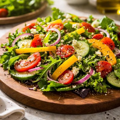 Salad with bell pepper
