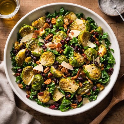 Salad with brussels sprouts