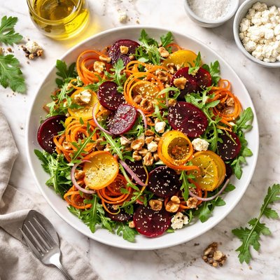 Salad with carrots and beets