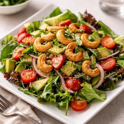 Salad with cashews