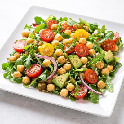 Salad with chickpeas