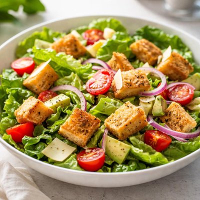 Salad with croutons