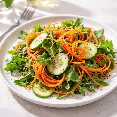 Salad with cucumber and carrots