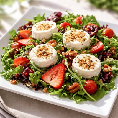 Salad with goat cheese