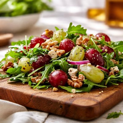 Salad with grapes