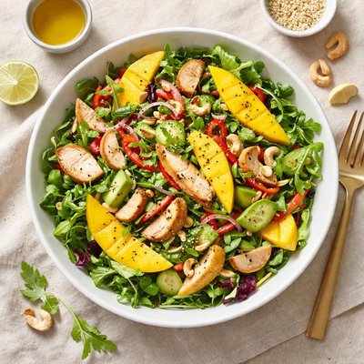 Salad with mango