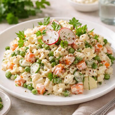 Salad with mayonnaise