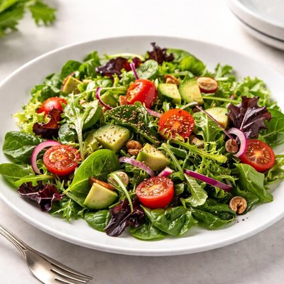 Salad with mixed greens