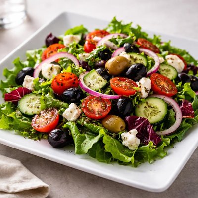 Salad with olives