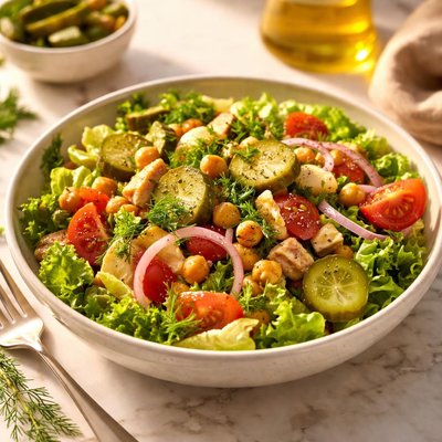 Salad with pickles