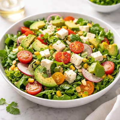 Salad with queso fresco