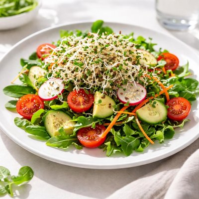 Salad with sprouts