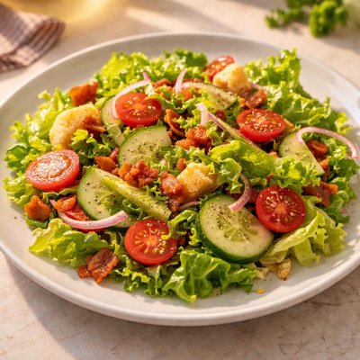 Salada de alface americana