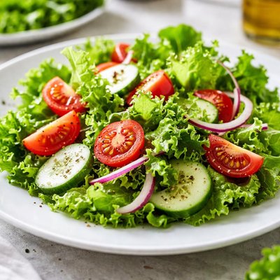 Salada de alface e tomate