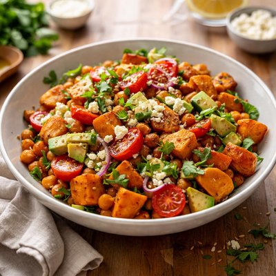 Salada de batata doce