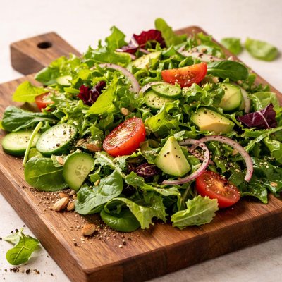 Ensalada de hojas verdes