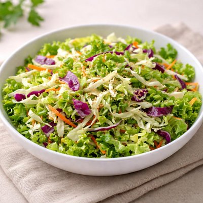 Salada de repolho e alface