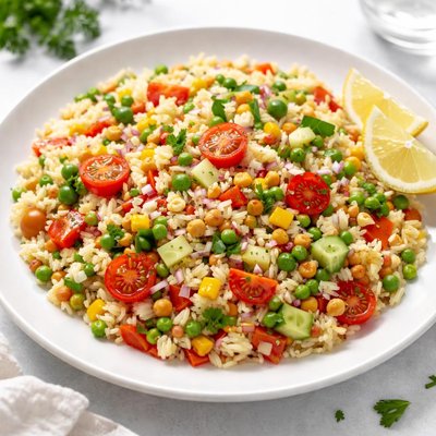 Salade riz legumes