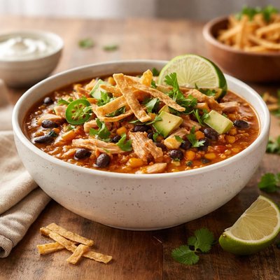 Salata chicken tortilla soup