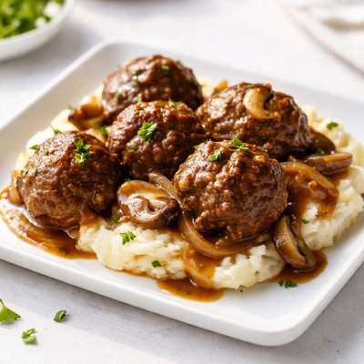 Salisbury steak meatballs