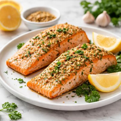 Salmon and dijon garlic